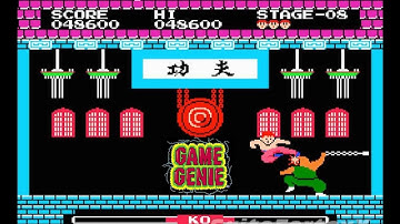 Yie Ar Kung Fu Game Genie (Nintendo)