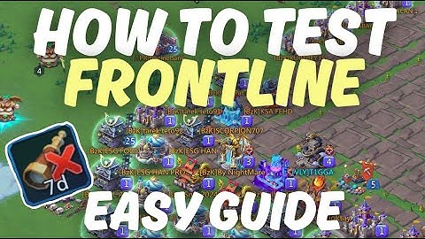 Lords Mobile - How to test Frontline when target has Anti-Scout ? | Easy Guide