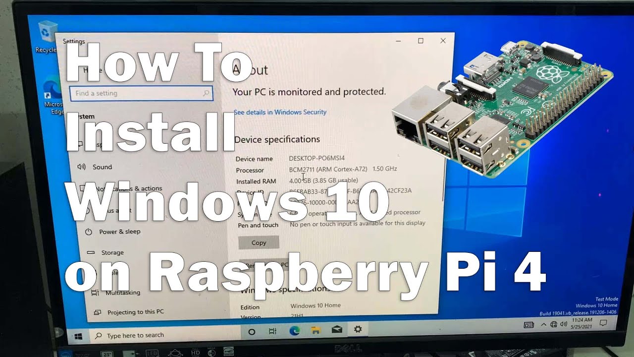 How to install Windows 10 on a Raspberry Pi 4 (4GB/8GB) YouTube