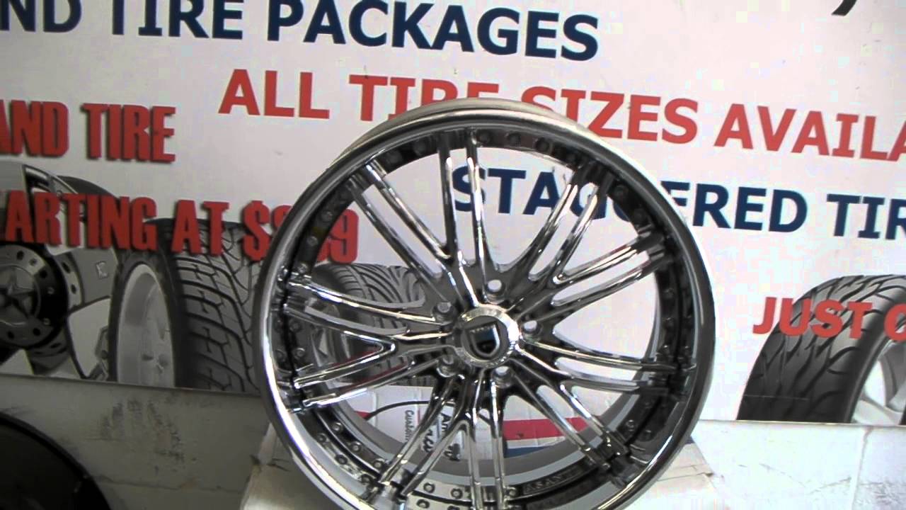 20 Inch Asanti DA188 Chrome Wheels 3 Piece Custom Rims Miami Ft
