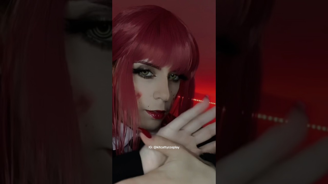 I loved doing this bloody makeup 🤠 #cosplay #cosplaygirl #chainsawman #makima #anime