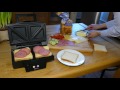 Sandwichmaker - Zubereitung von Sandwiches im Krups FDK 451 Sandwichtoaster