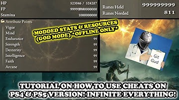How To CHEATS on Elden Ring PS4 & PS5 [God Mode, Infinite Stats & Runes HACKS/MODS]! *EASY TUTORIAL*