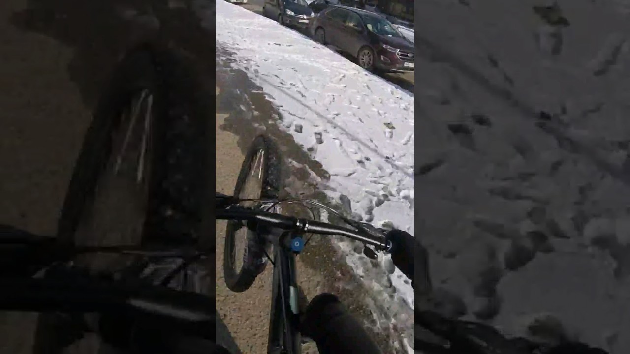 How i ride my bike home from school!