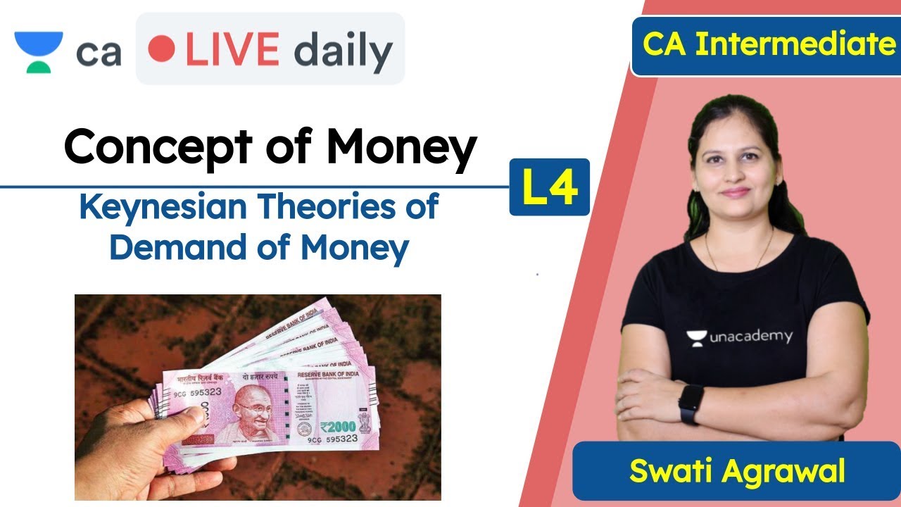Keynesian Theory L4 | Concept of Money | Unacademy CA Intermediate ...