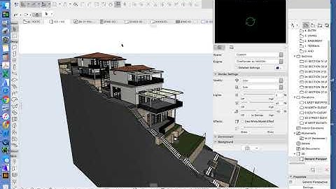 ArchiCAD 21 tutorial part 31 - white model render