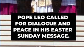 Pope Leo gives first Easter message as pontiff