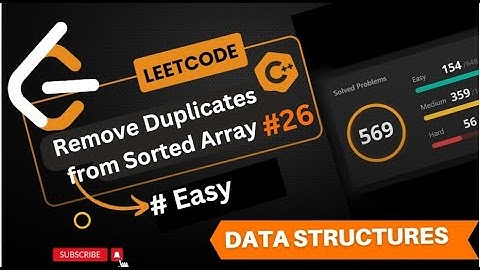 #LeetCode #26 | Remove Duplicates from Sorted Array | Efficient Two-Pointer Approach #LvsLogics #DSA