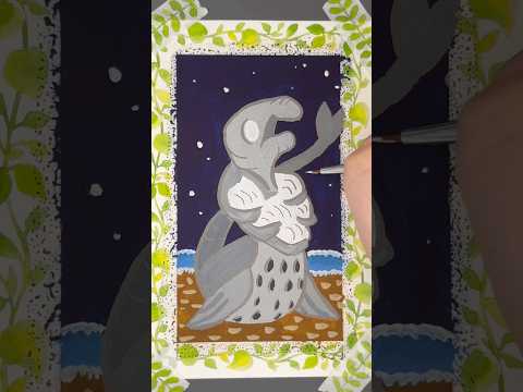 Inktober 2024 Day 2 Discovery Art Inktober Gouache Painting