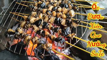 Ốc Bươu Xiên Que Nướng SaTế Món Ngon Dân Dã Miền Tây