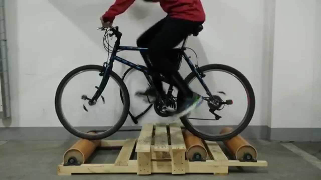 Rowerowy trenażer rolkowy / Bike rollers DIY 2 YouTube