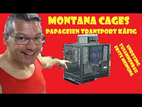 Papageien Transportkäfig Montana Cages auspacken und aufbauen #einhellharry
