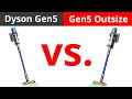 Dyson Gen5 Detect vs. Gen5 Outsize: 11 Objective Tests