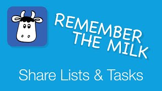 Remember The Milk | How To Share Tasks & Lists
