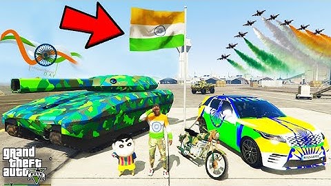 Franklin Celebrate INDEPENDENCE DAY in GTA 5 | SHINCHAN and CHOP