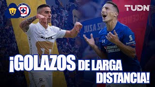 ¡FRANCOTIRADORES!  Los MEJORES GOLES de larga distancia entre Pumas y Cruz Azul | TUDN