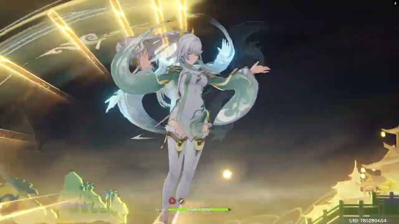 New boss radiant moongecko  with f2p zibai | Genshin impact