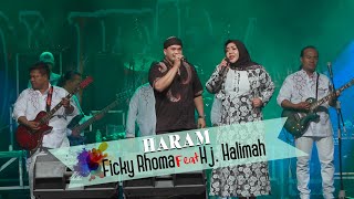 MONETA - Haram - Ficky Rhoma feat Hj  Halimah - Live Concert in GRESIK