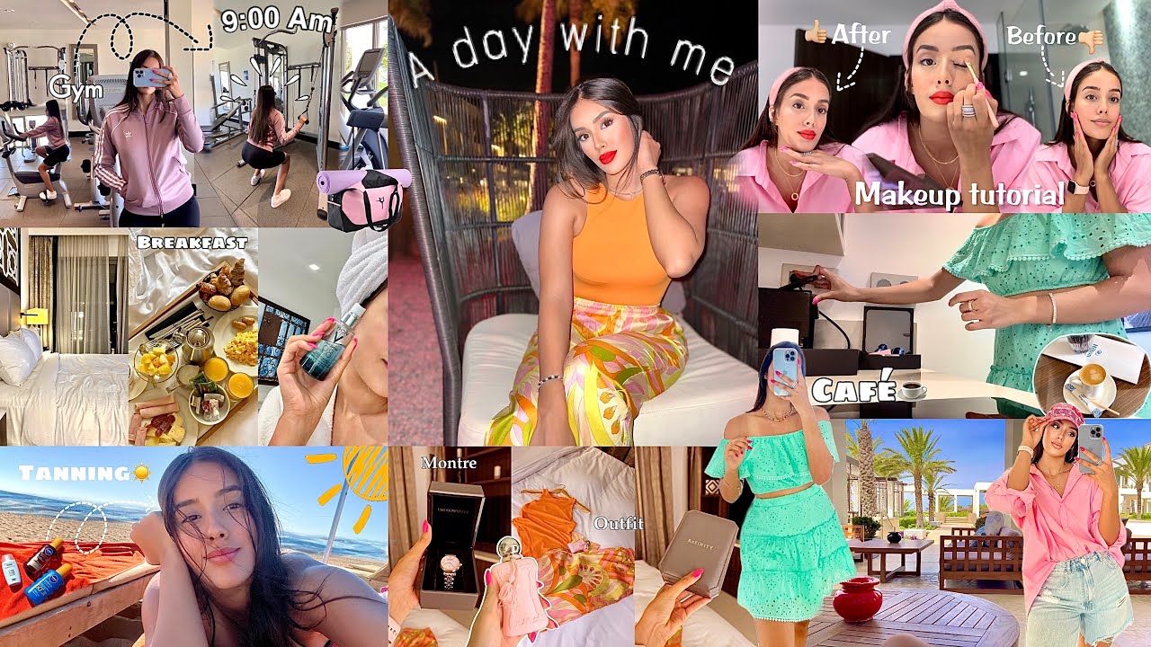 A DAY WITH ME🌸 :دوزو معايا نهاري من الصباح🌤حتى الليل🌚كيفاش كنضم وقتي❤️تجهزو معايا لسهرة بالليل🥰٠