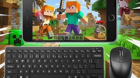 Playing Minecraft With Keyboard And Mouse In Mobile,Gameplay with New Mobile