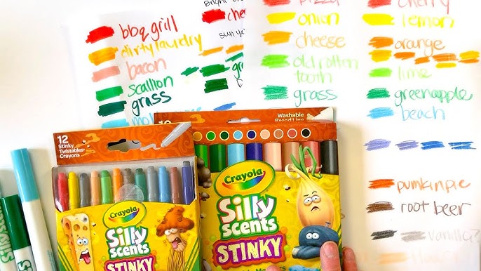 Crayola Silly Scents Stinky and Sweet Marker Activity Kits: What's Inside  the Box