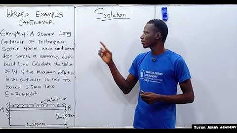 Deflection of Beam | Cantilever Beam Carrying a UDL On The Entire Span | Double Integration Method..