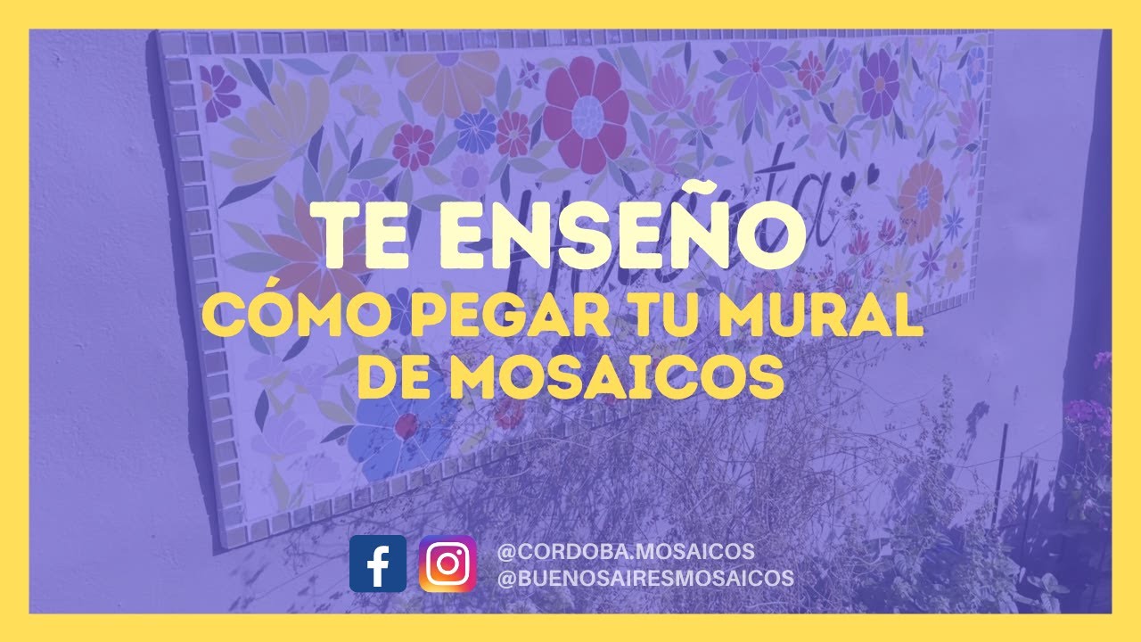 COLOCACIÓN FÁCIL ✅ MURAL CON MOSAICOS
