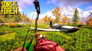 Day Sixteen Survival Plane Crash Golf Course | Sons Of The Forest Gameplay | Part 16