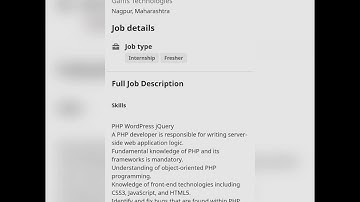 PHP Developer Intern#fresher #experienced #getemployed #youtubeshorts #phpdevelopers #developerjobs