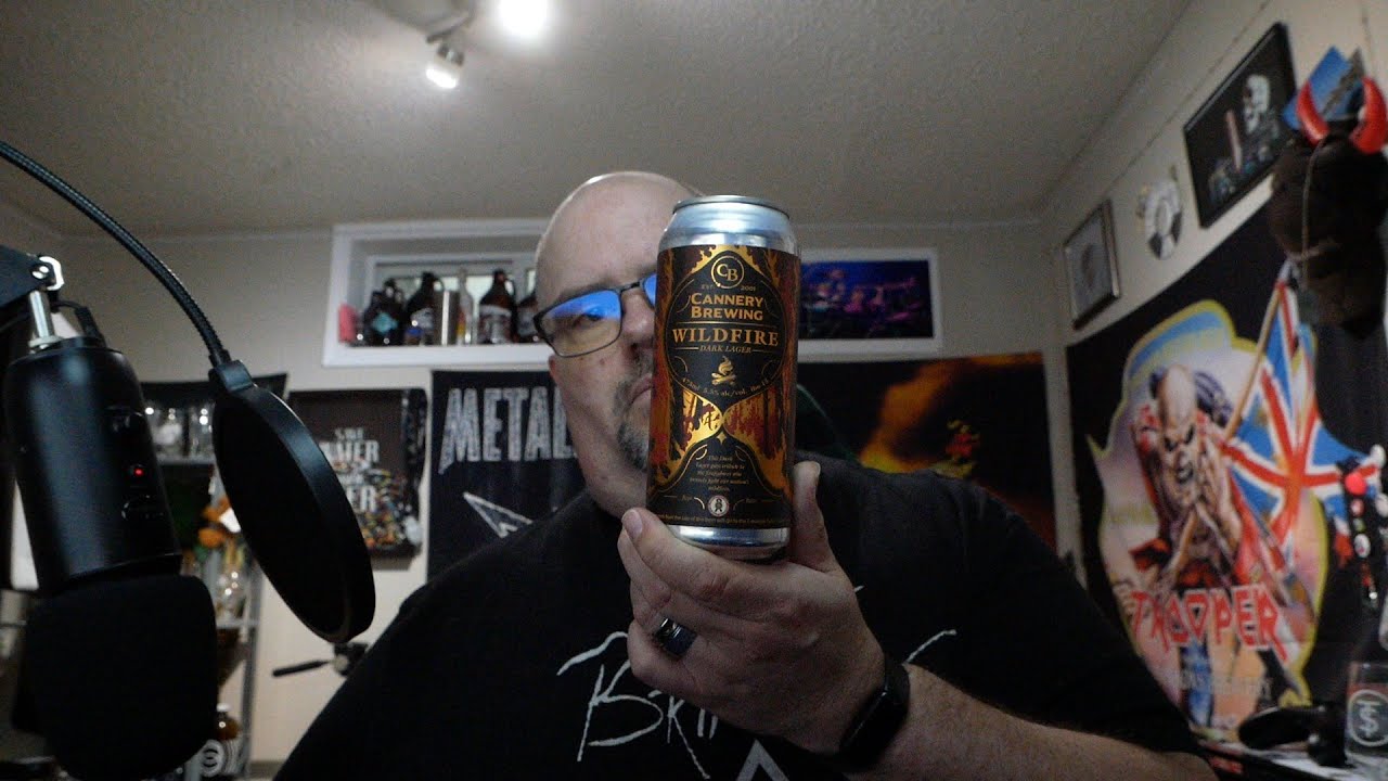 Cannery Brewing - Wildfire Dark Lager - 5.5% ABV & Chat about my Okanagan widfire experience