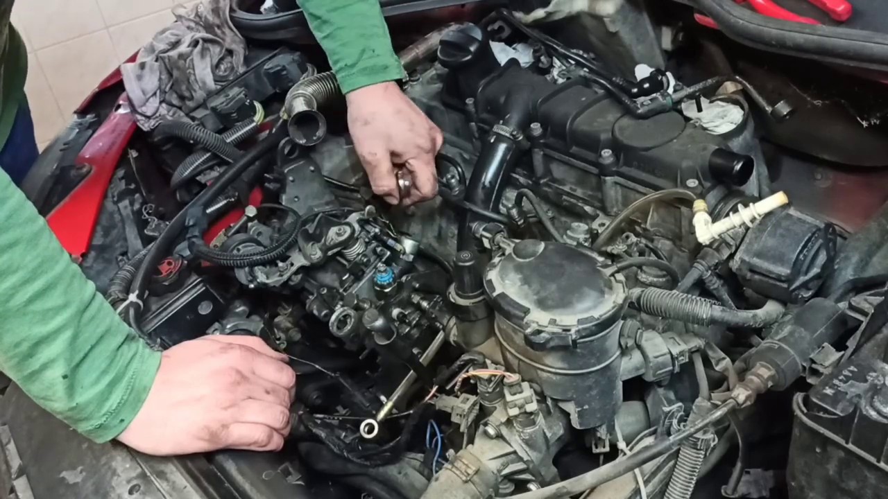Injection Pump Replacement Peugeot, Citroen 1.9 Diesel - Výměna Vstřikovacího Čerpadla - Demontáž - Youtube
