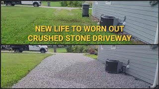 crushed stone, gravel driveway makeover-schott services