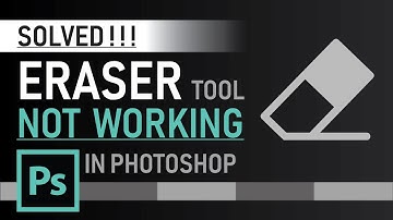 Photoshop Eraser Not Working | SOLVED!!! | Eraser Tool | Zeedign Tutorials