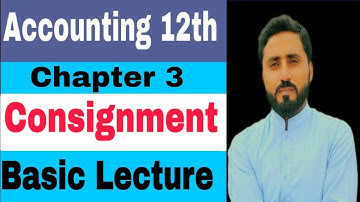 Accounting I.com part 2 Chapter 3 Consignment account Basic Lecture