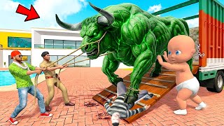 🤩 Franklin Purchase Biggest Hulk Bull 🐂💥Indian Theft Auto 💥🚨 Indian Bikes Driving 3d Game  screenshot 2