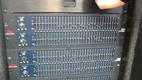 DBX 1231 stereo graphic EQ rack