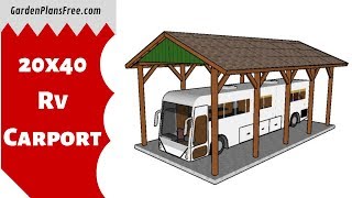 How to build a 20x40 RV Carport