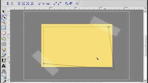 heathenX Inkscape Tutorials: episode 010 -Creating a reminder note, with a Scotch tape effect