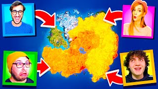 4 ANGOLI MA LA MAPPA DIVENTA LAVA! - Fortnite