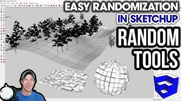 RANDOMIZING OBJECTS in SketchUp with Random Tools - FREE EXTENSION TUTORIAL!