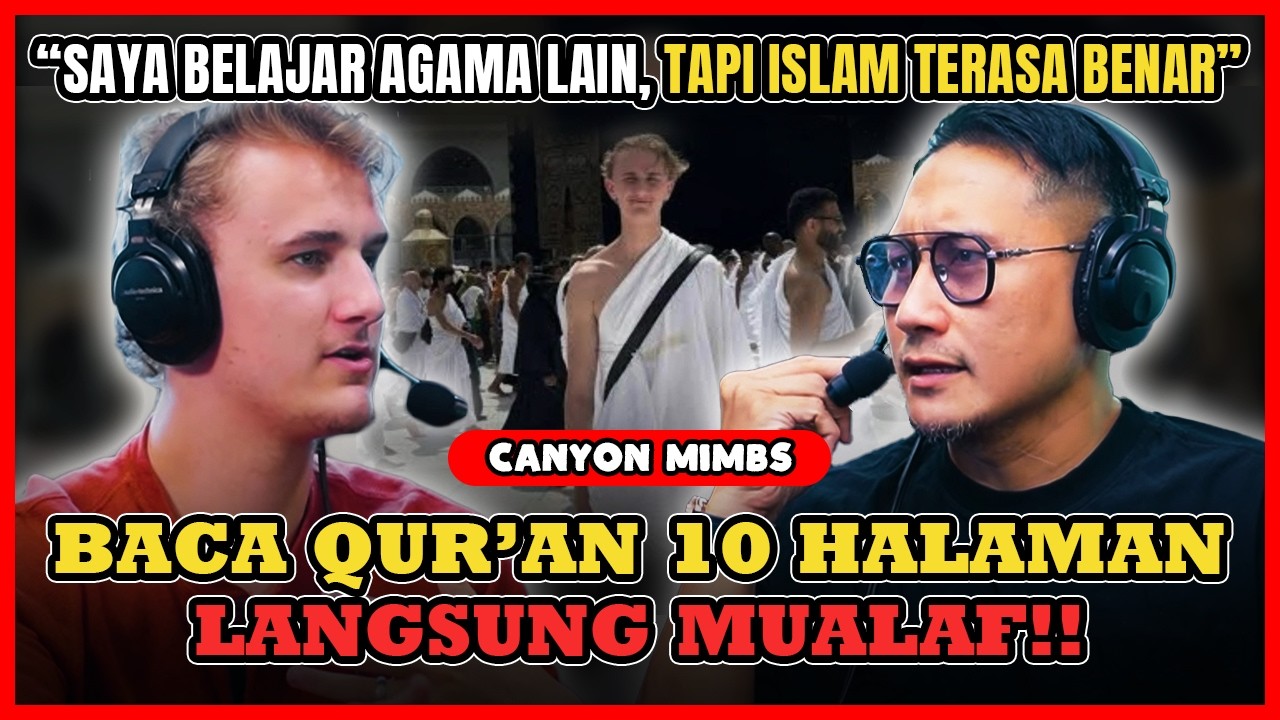 BULE MUALAF INI JADI  INFLUENCER, “ISLAM PALING MASUK AKAL”  - Canyon Mimbs