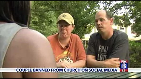 couple banned from church on social media