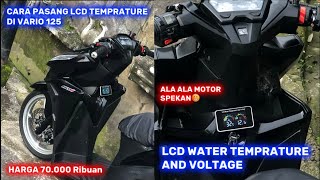 HOW TO INSTALL LCD WATER TEMPERATURE & VOLTAGE ON THE NEW VARIO 125 LED