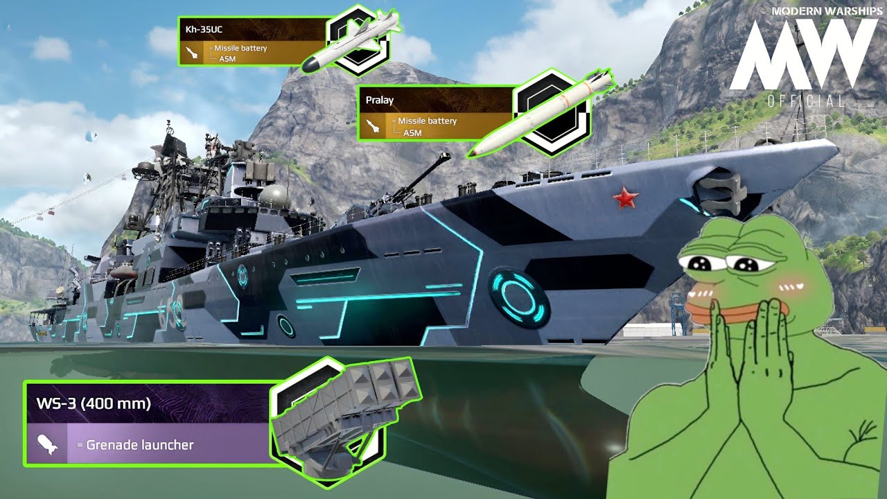 RF Admiral Chabanenko - 4x WS-3(400 mm) With Ultimate Spamming Build 🔥- Modern Warships 