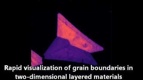 Visualization of grain boundaries in 2D materials