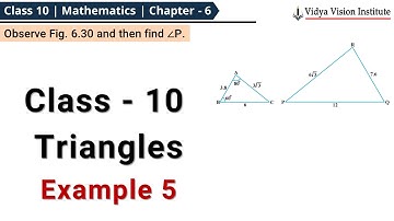 Triangles - Example 5 🌟 Class 10 Maths Chapter 6 🌟 CBSE, NCERT 🎯
