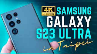 Samsung Galaxy S23 Ultra 4K 60Fps Camera Test In Ximen Walking District Of Taipei, Taiwan