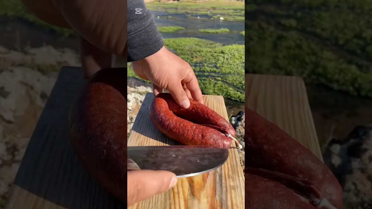 Doğal Ocak Ateşinde Közde Sucuk pişirme #sucuk #outdoors #cooking