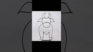 cow step by step.#bestphotochallenge #simpledrawing #StarsEverywhere #reels #shortvideo #shorts