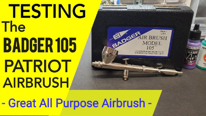  Badger Air-Brush Co. Model 105 Patriot Fine Gravity Airbrush,  Stainless Steel : Arts, Crafts & Sewing